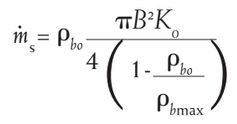 Formule de calcul du débit de décharge des trémies avec poudres fines Formule de calcul du débit de décharge des trémies avec poudres fines