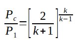 Flow_Critical_Pressure_Calculation_Formula