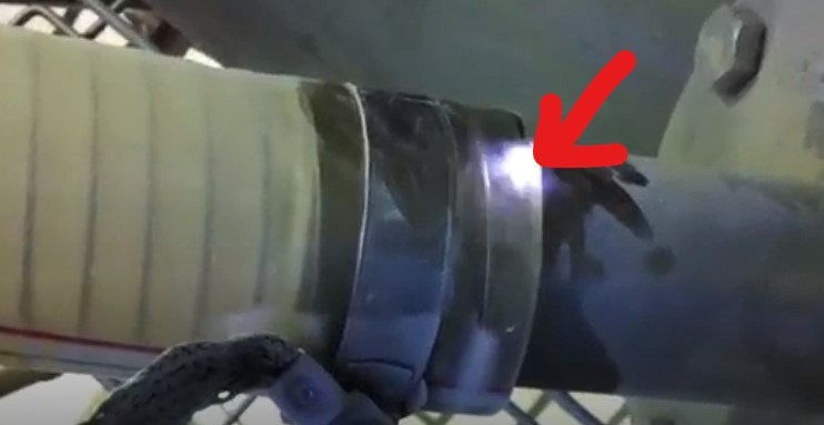 Electrostatic discharge flash at flexible power conveying