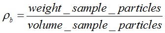 PowderProcess.net - Bulk density