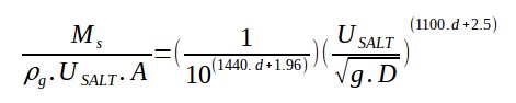 Saltation Velocity in pneumatic conveying line - Rizk correlation