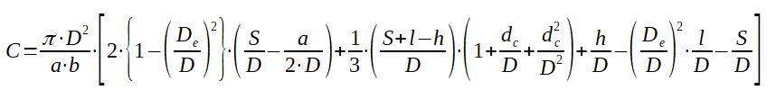 Berekening van de geometrische parameter van een cycloon